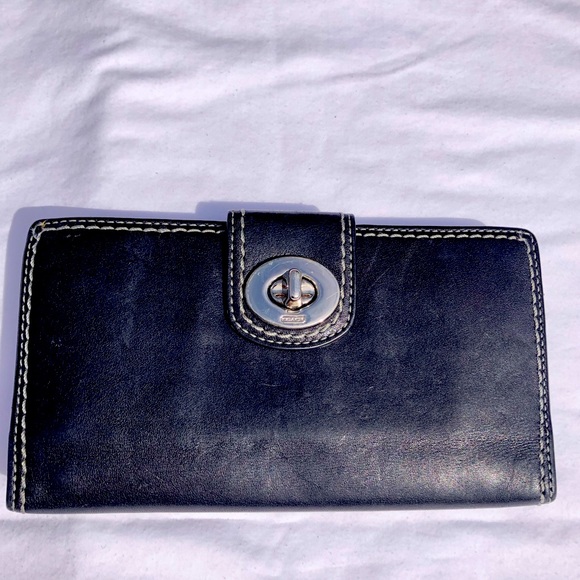 VINTAGE COACH TURN-LOCK WALLET - Picture 1 of 5